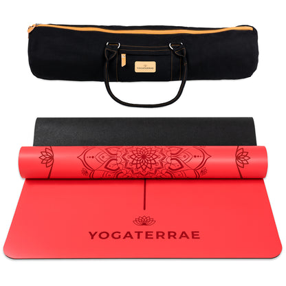 TAPIS DE YOGA MAUNA KEA ROUGE AVEC SAC