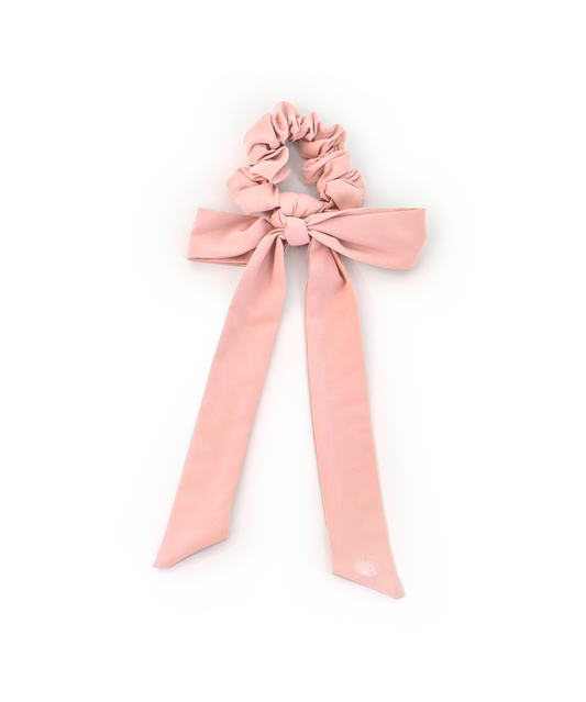 CHOUCHOU RUBAN D'AMOUR ROSE ÉLÉGANT YOGA FITNESS BALADES QUOTIDIEN