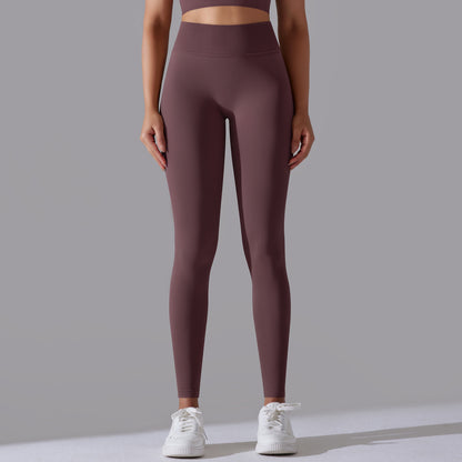 LEGGING FEMME PRUNE MAINTIEN ET CONFORT POUR YOGA-FITNESS-PILATES