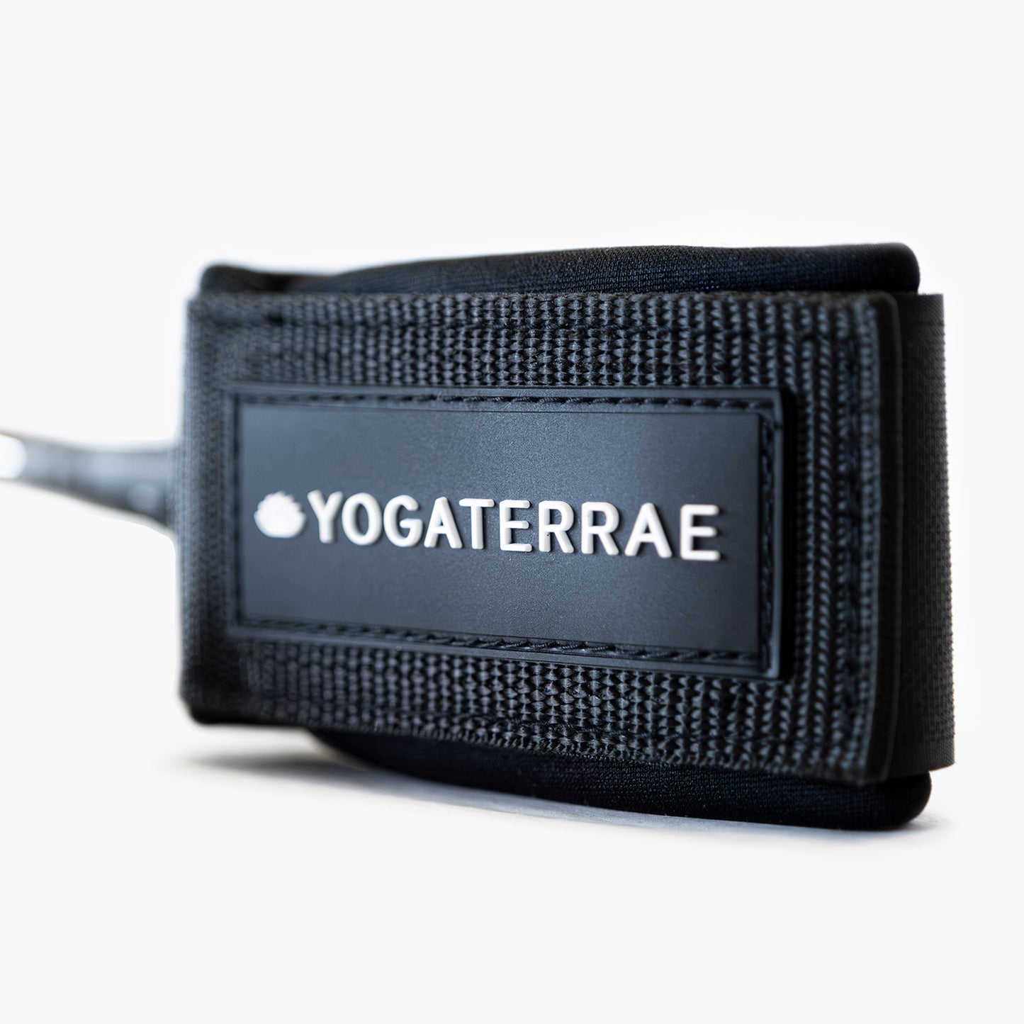 "Logo Yogaterrae en impression 3D qualité premium sur sangle spirale de sécurité 3 m de longueur"