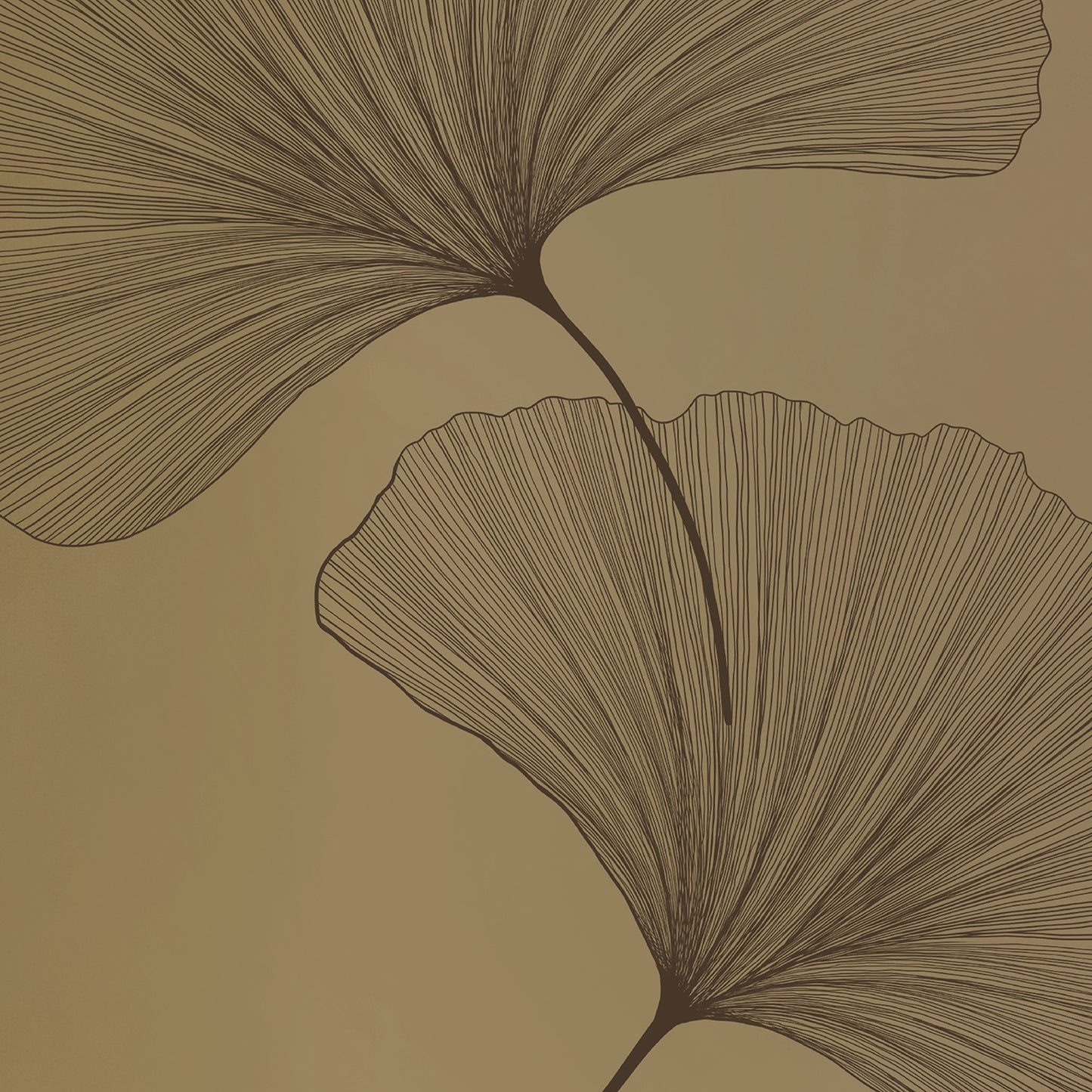 RUTSCHFESTE YOGAMATTE OLIVENBRONZE PU-NATURKAUTSCHUK GINKGOS DEEP