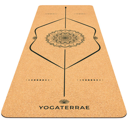 MANDALA-YOGAMATTE AUS KORK UND NATURKAUTSCHUK (ERNEUTES ANGEBOT)