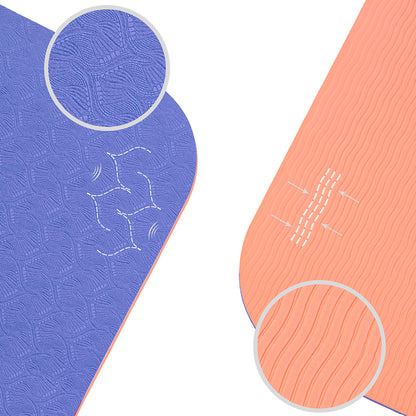 YOGA MAT TPE NON-SLIP LAVENDER CORAL