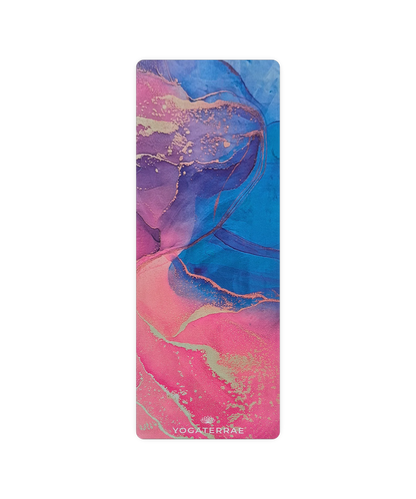 ARAVINDA CONFORT SUEDE MICROFIBER AND NATURAL RUBBER YOGA MAT WITH BAG