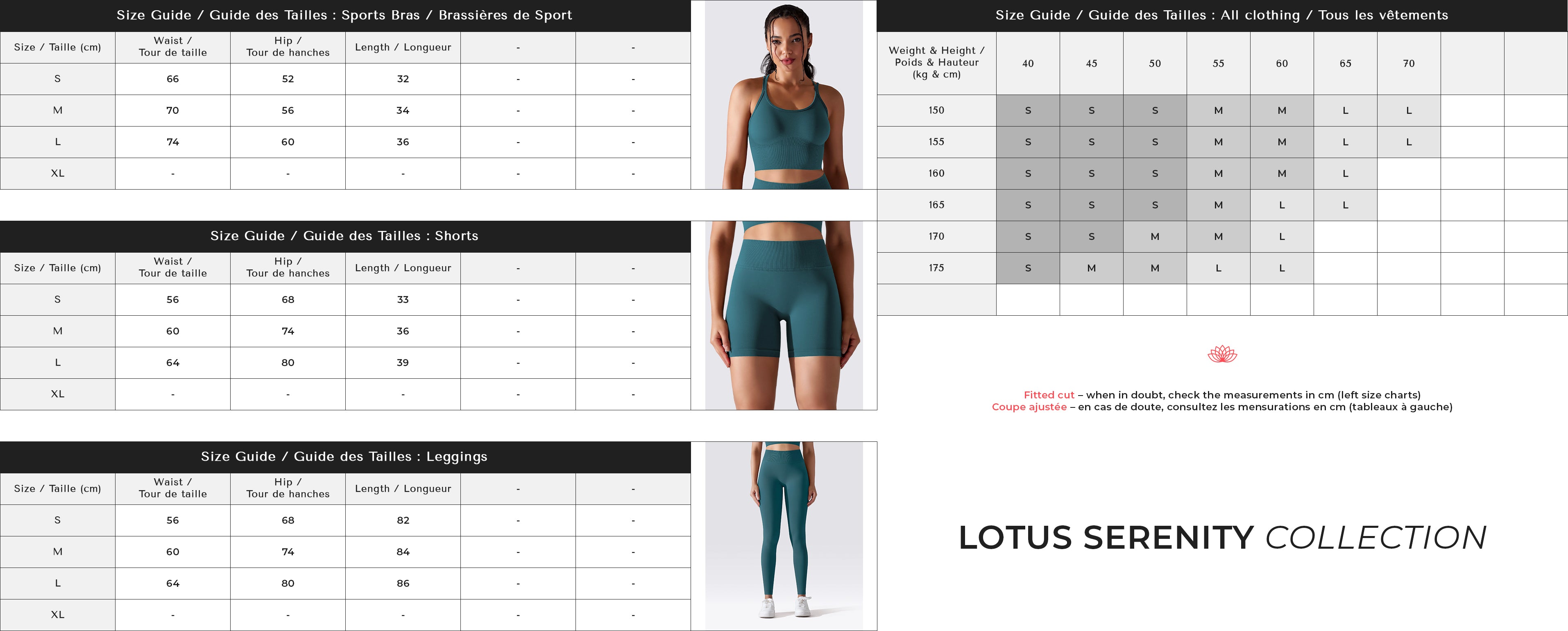 Sizing guide