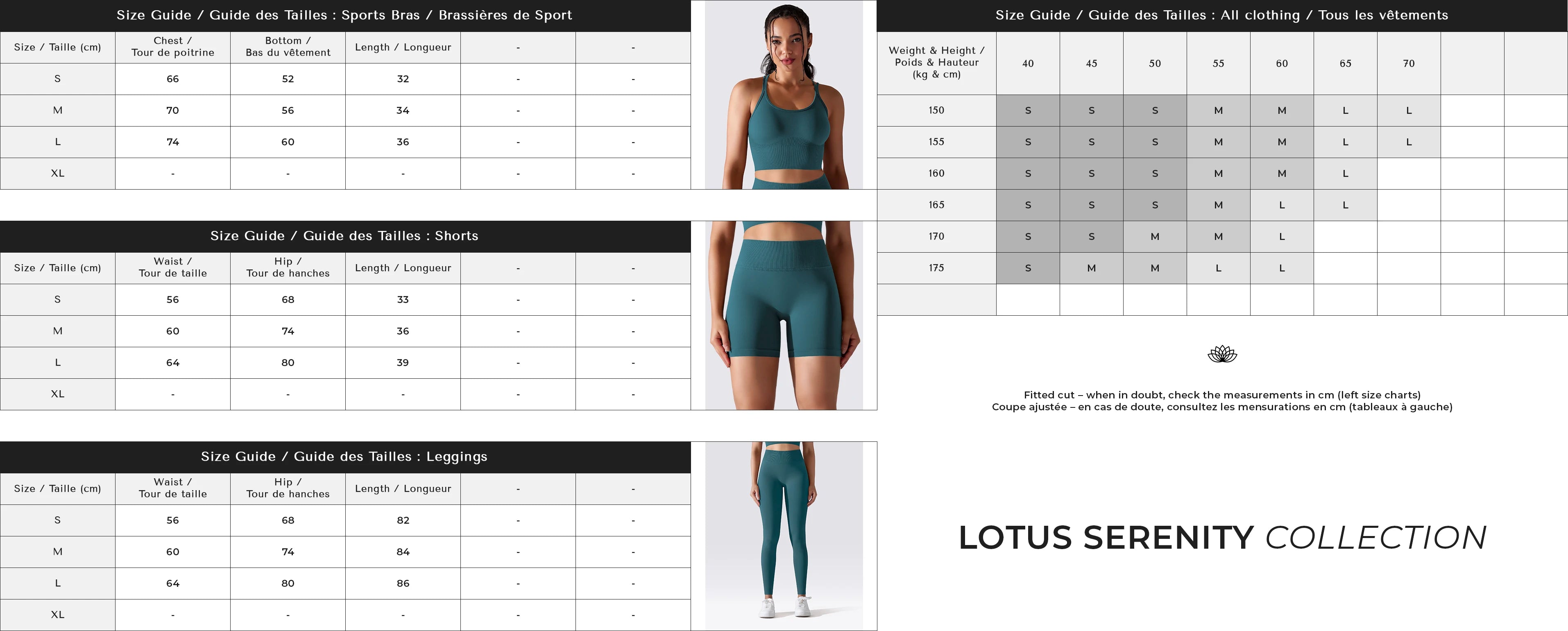 Sizing guide