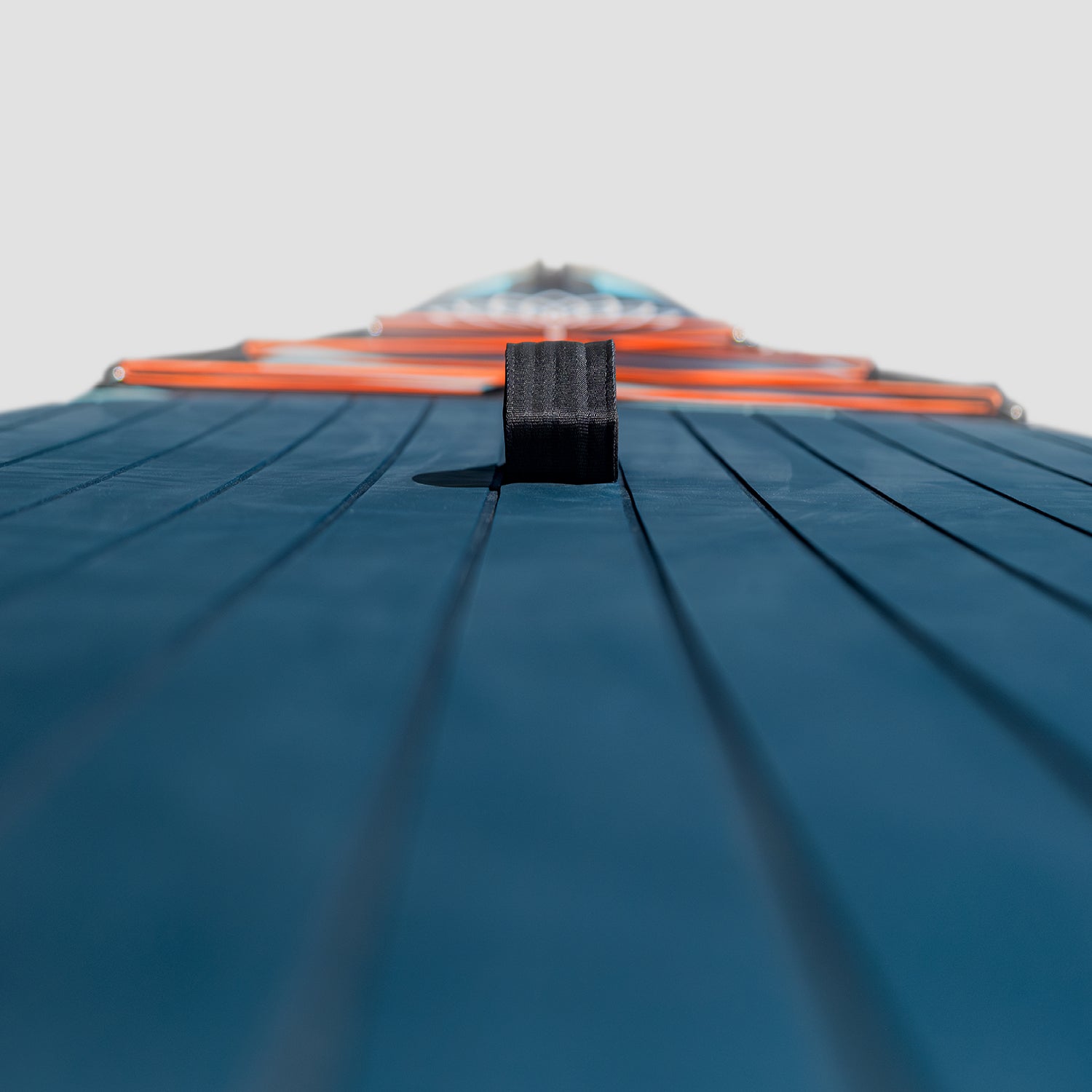 "Wide deck mat, Yogaterrae SUP Pad with soft non-slip texture, integrated handle, secure grip"