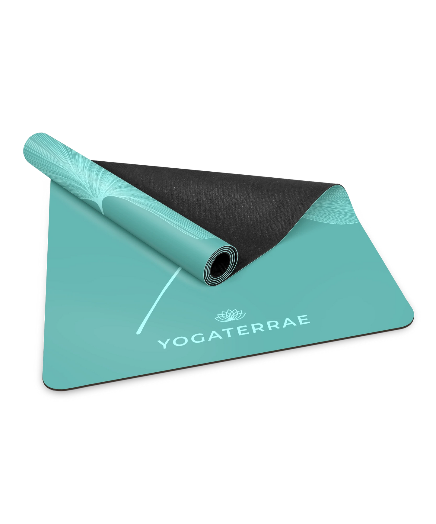 GINKGOS YOGA MAT MINT GREEN NATURAL PU-RUBBER WITH BAG