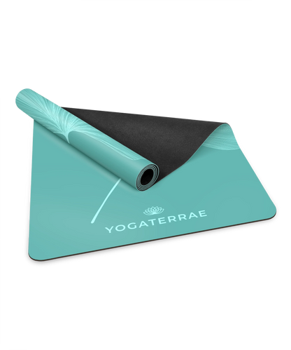 GINKGOS YOGA MAT MINT GREEN NATURAL PU-RUBBER WITH BAG
