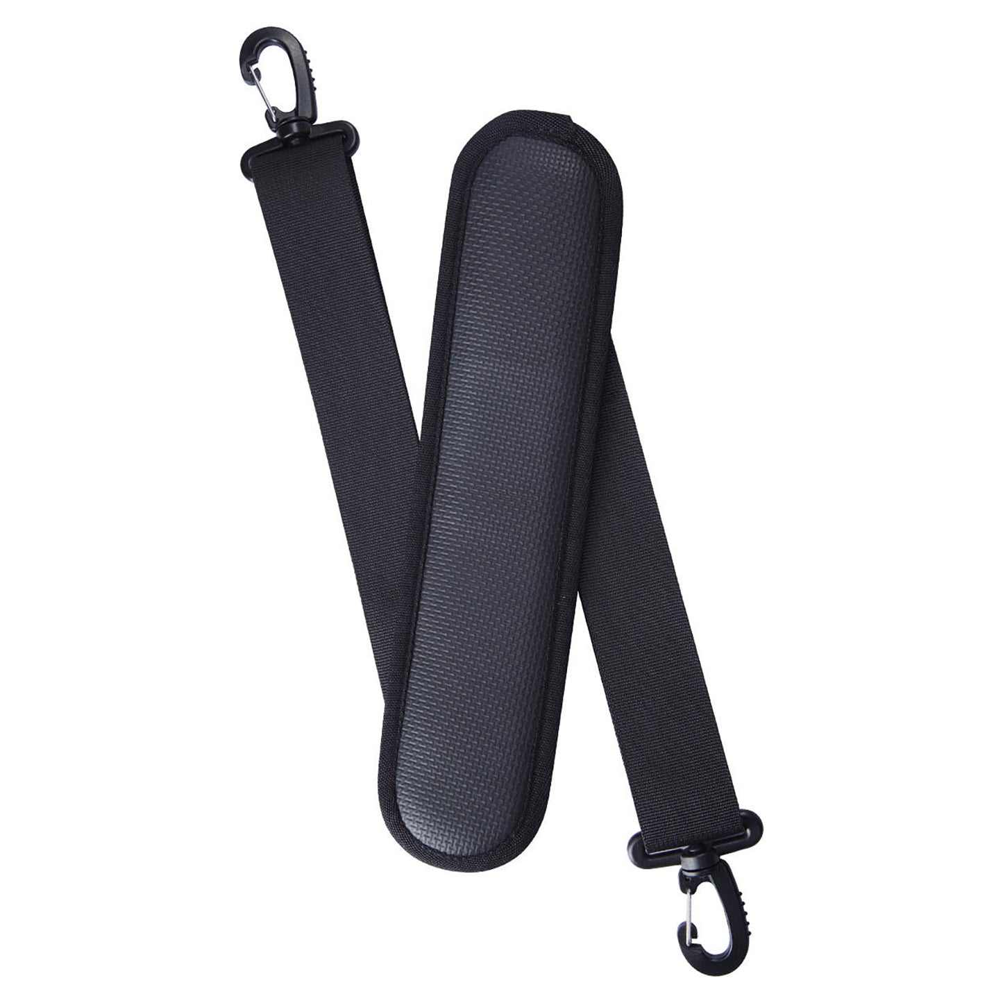 "Black adjustable carrying strap with buckles and clips, premium quality, comfortable for Yogaterrae SUP boards".