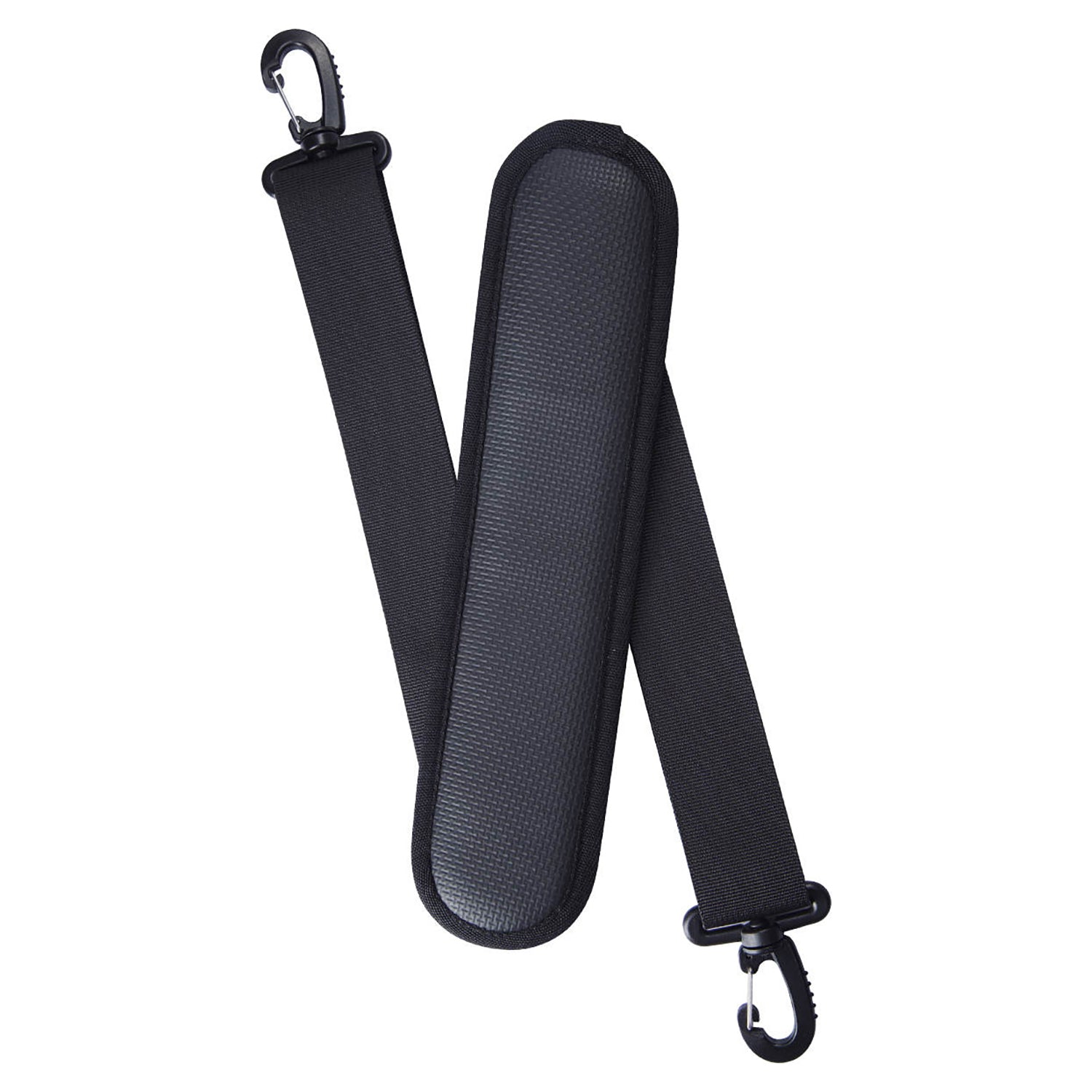 "Black adjustable carrying strap with buckles and clips, premium quality, comfortable for Yogaterrae SUP boards".