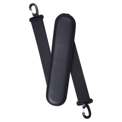 "Black adjustable carrying strap with buckles and clips, premium quality, comfortable for Yogaterrae SUP boards".
