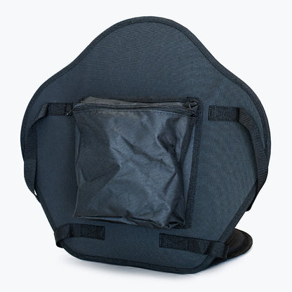 "Yogaterrae SUP kayak seat with zipped back pocket and adjustable straps".