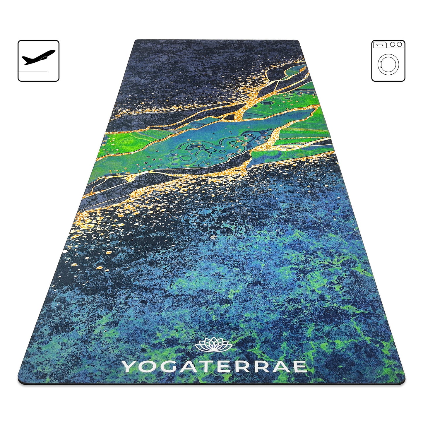 ESTERILLA DE YOGA KANANA DE VIAJE DE MICROFIBRA DE ANTE Y CAUCHO NATURAL CON BOLSA