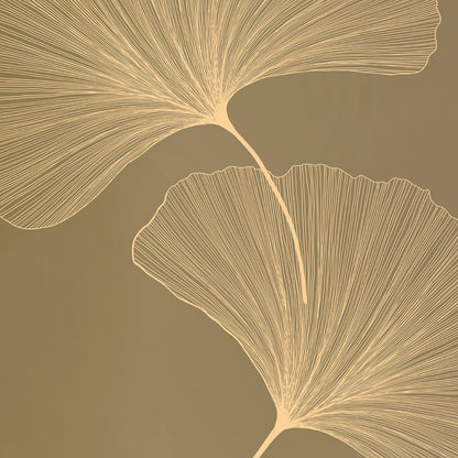 ESTERILLA DE YOGA ANTIDESLIZANTE BRONCE OLIVA NATURAL PU-CAUCHO GINKGOS LUZ