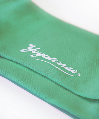 Calcetines de rayas contrastantes para mujer, verdes