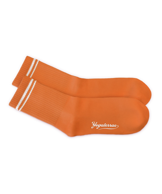 Calcetines de rayas para mujer, look deportivo chic y suavidad para el día a día TERRACOTTA