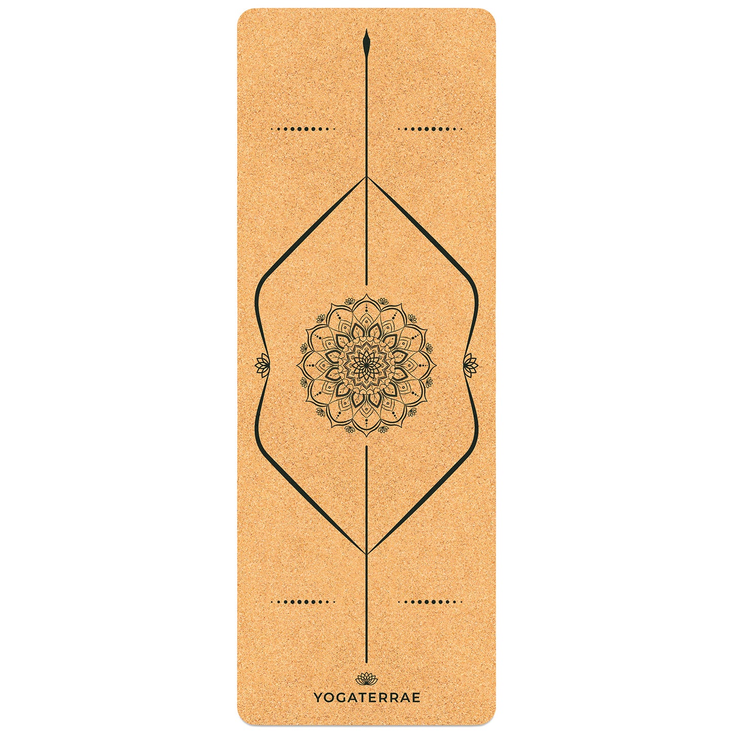 ESTERILLA DE YOGA MANDALA DE CORCHO NATURAL Y CAUCHO (OFERTA RENOVADA)