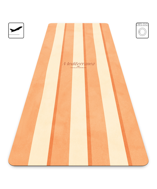 TAPPETINO YOGA DA VIAGGIO 1 MM MICROFIBRA ANTISCIVOLO SORRENTO – MEDITERRANEA