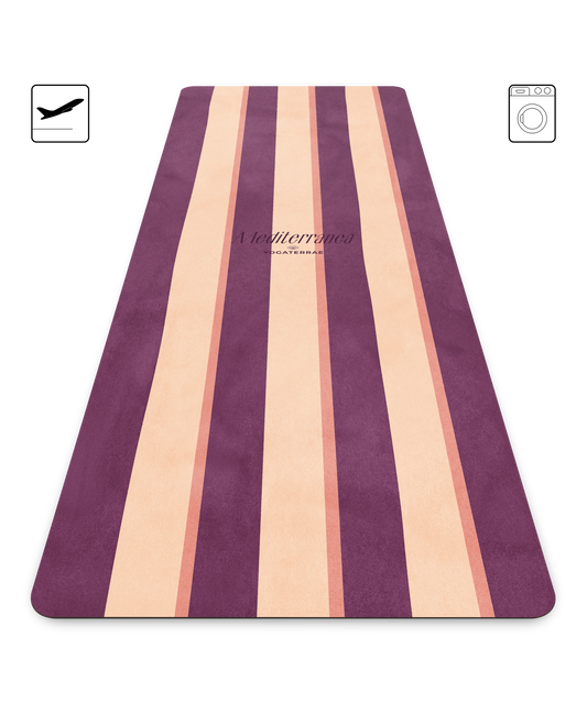 TAPPETINO YOGA DA VIAGGIO 1 MM MICROFIBRA ANTISCIVOLO VALENSOLE – MEDITERRANEA