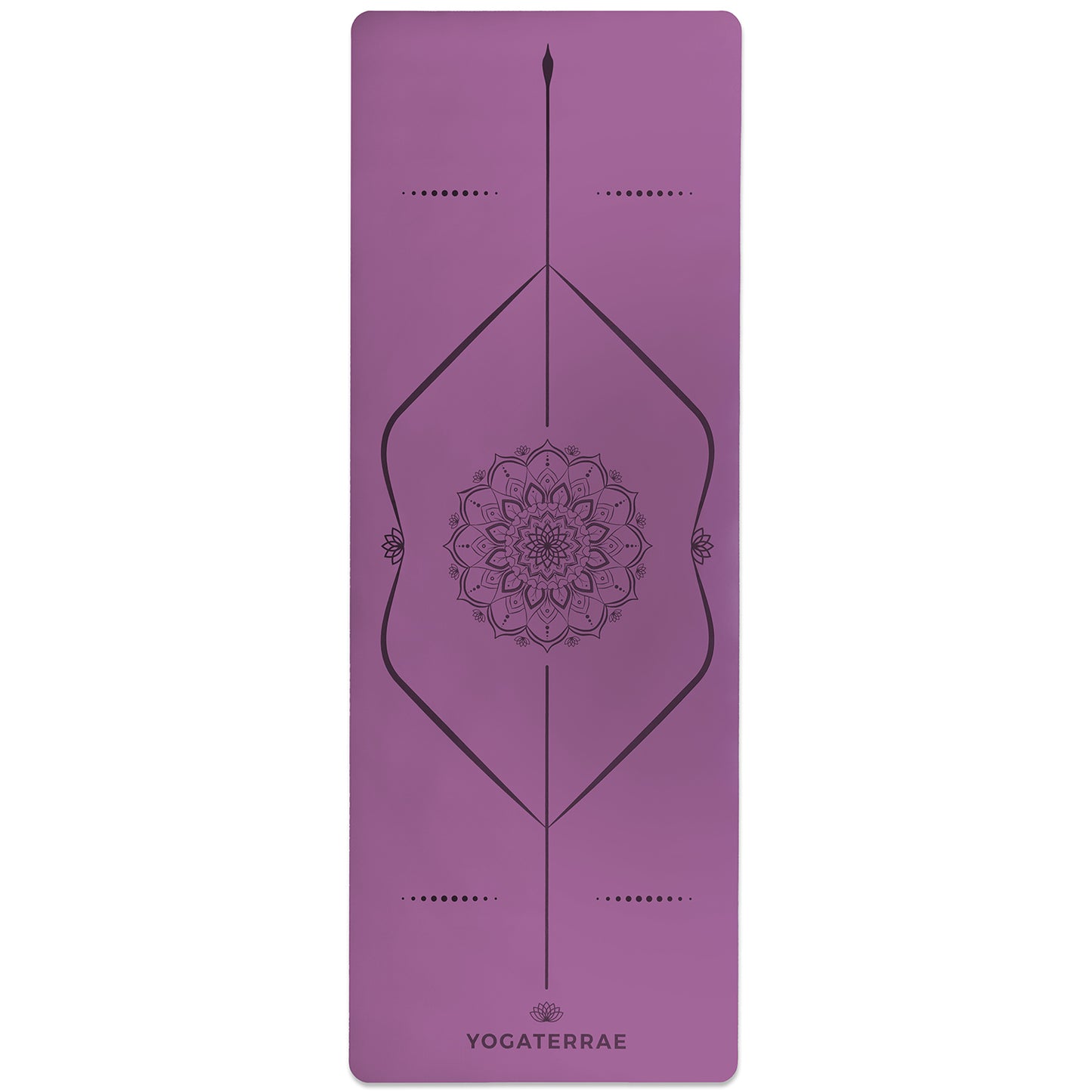 TAPPETINO YOGA VINTAGE MANDALA VIOLA IN GOMMA NATURALE (OFFERTA RINNOVATA)