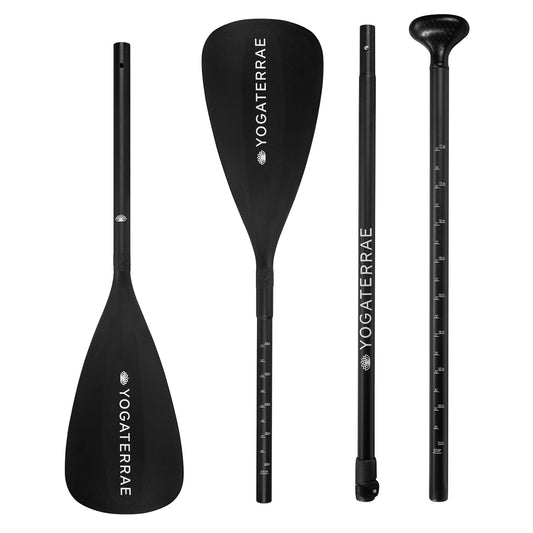 "Doppia pagaia da SUP in alluminio rimovibile Yogaterrae con pomo regolabile".