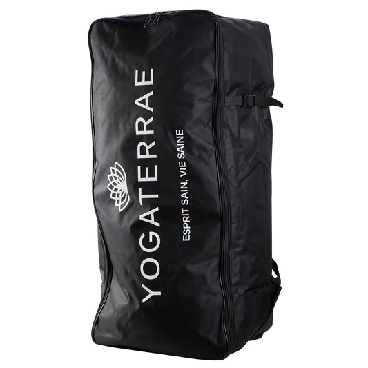 "Borsa Yogaterrae SUP da 93 cm per riporre facilmente tutti gli accessori, cinghie posteriori regolabili per il massimo comfort".